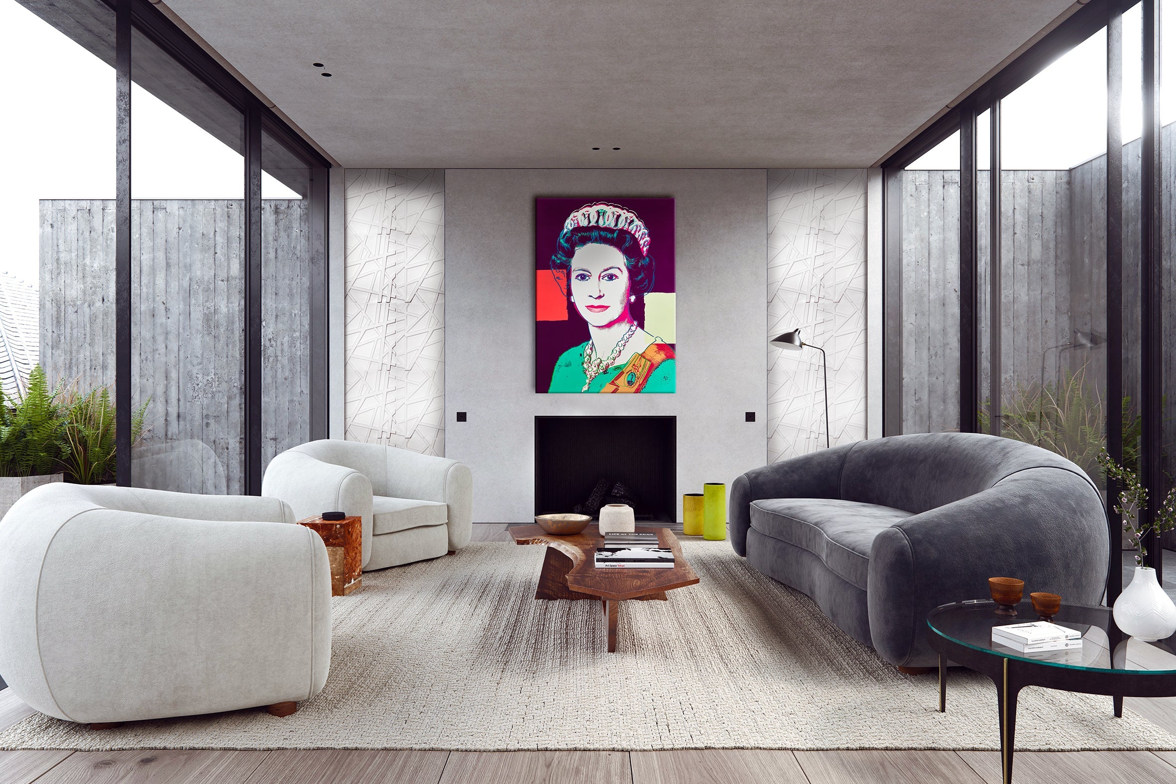 RANDOM bianco - Pannello parete in PVC a rilievo 3D - 50cmX50cm - 1 Pz