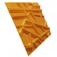 RANDOM giallo-metal-opaco - Pannello parete in PVC a rilievo 3D - 50cmX50cm - 1 Pz