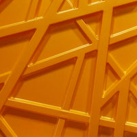 RANDOM giallo-metal-opaco - Pannello parete in PVC a rilievo 3D - 50cmX50cm - 1 Pz