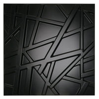 RANDOM Nero - Pannello Parete In PVC A Rilievo 3D - 50cmX50cm - 1 Pz