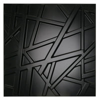 RANDOM Nero - Pannello Parete In PVC A Rilievo 3D - 50cmX50cm - 1 Pz