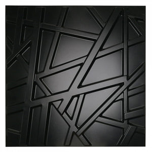 RANDOM Nero - Pannello Parete In PVC A Rilievo 3D - 50cmX50cm - 1 Pz