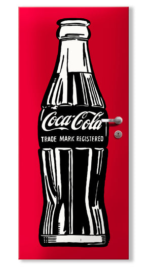 Rivestimento adesivo per porte interne - Coca Cola Misura: 95x215 cm