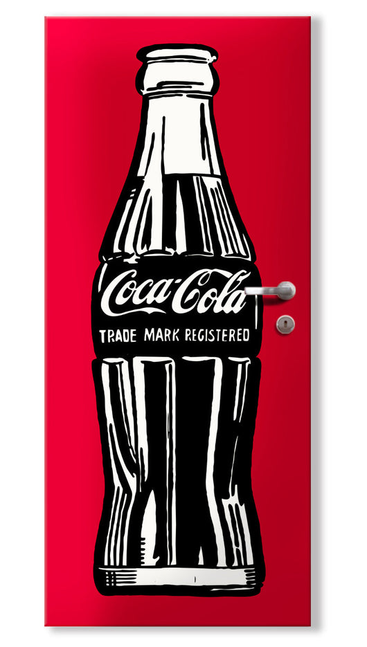 Rivestimento adesivo per porte interne - Coca Cola Misura: 95x215 cm