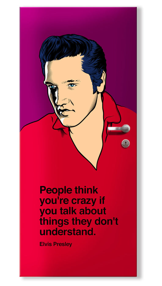 Rivestimento adesivo per porte interne - Elvis Misura: 95x215 cm