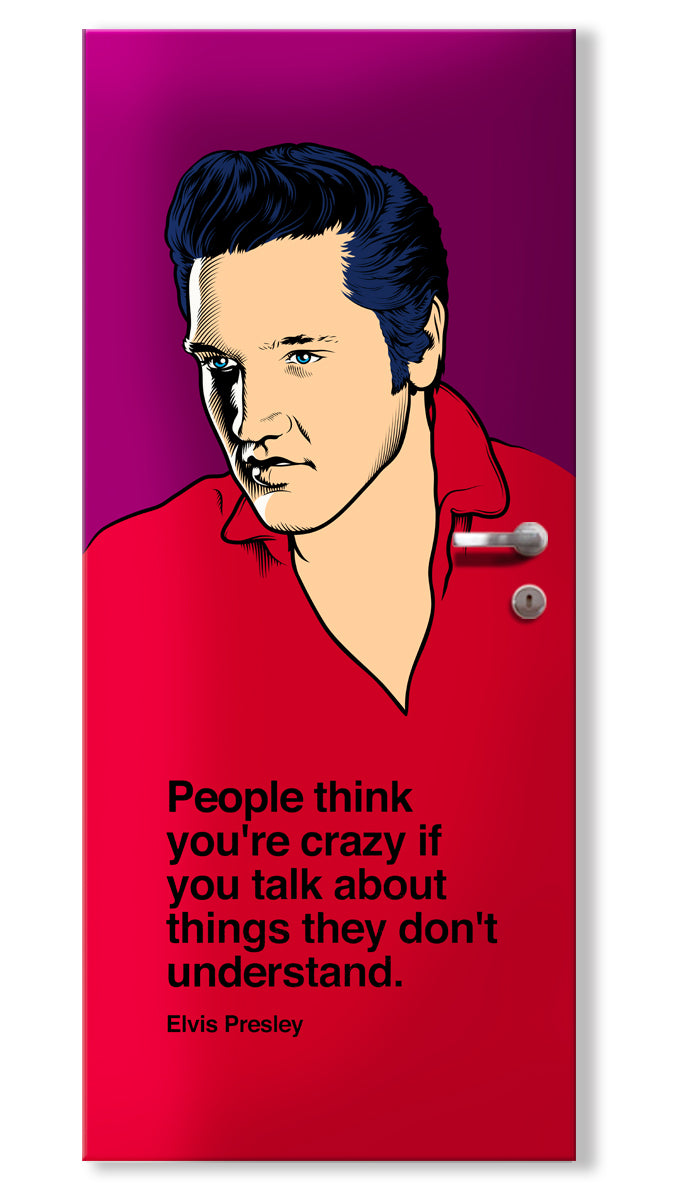 Rivestimento adesivo per porte interne - Elvis Misura: 95x215 cm