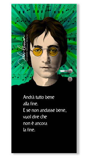 Rivestimento adesivo per porte interne - Lennon Tutto Bene Misura: 95x215 cm