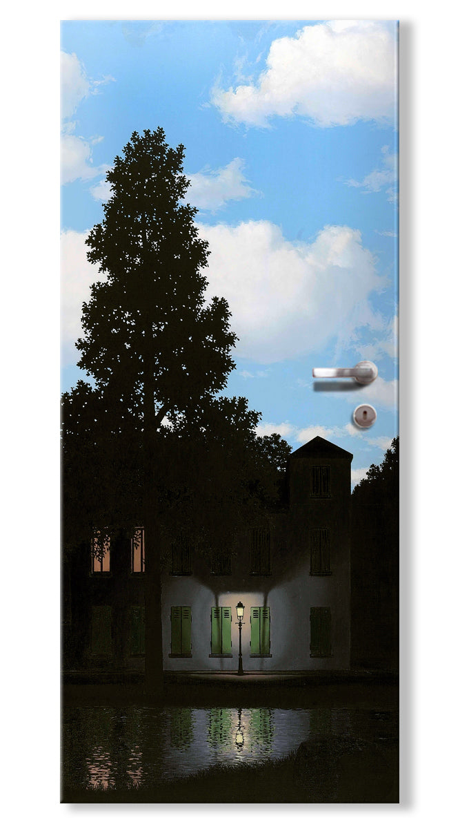 Rivestimento adesivo per porte interne - Magritte Impero Luci Misura: 75x215 cm