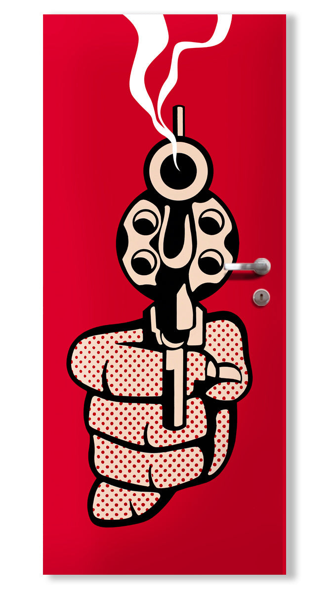 Rivestimento adesivo per porte interne - Pistol Misura: 95x215 cm