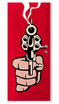 Rivestimento adesivo per porte interne - Pistol Misura: 85x215 cm