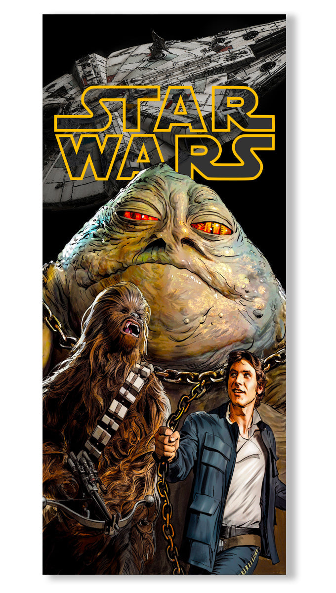 Rivestimento adesivo per porte interne - Star Wars Misura: 75x215 cm