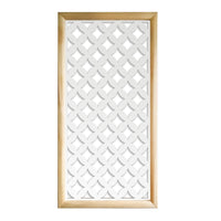ROMBI - Moduli Decorativi in Legno e PVC Colore: bianco, Misura: 73x148 cm