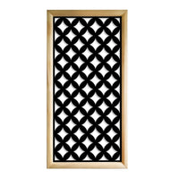 ROMBI - Moduli Decorativi in Legno e PVC Misura: 47x94 cm, Colore: nero