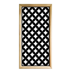 ROMBI - Moduli Decorativi in Legno e PVC Misura: 47x94 cm, Colore: nero