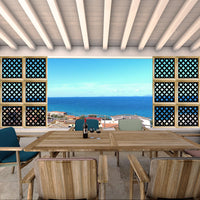 ROMBI - Moduli Decorativi in Legno e PVC Colore: nero, Misura: 98x98 cm