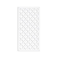 ROMBI - Pannello in PVC traforato - Parasole Colore: bianco, Misura: 98x198 cm