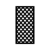 ROMBI - Pannello in PVC traforato - Parasole Misura: 98x198 cm, Colore: nero