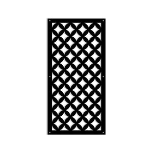ROMBI - Pannello in PVC traforato - Parasole Misura: 47x94 cm, Colore: nero