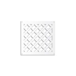 ROMBI - Pannello in PVC traforato - Parasole Colore: bianco, Misura: 48x48 cm