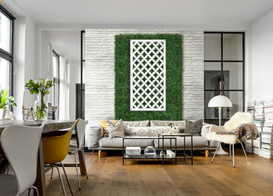 ROMBI - Pannello in PVC traforato - Parasole Colore: bianco, Misura: 47x94 cm
