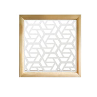 ROMBO - Moduli Decorativi in Legno e PVC Colore: bianco, Misura: 48x48 cm