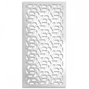 ROMBO - Pannello in PVC traforato - Parasole Colore: bianco, Misura: 47x94 cm