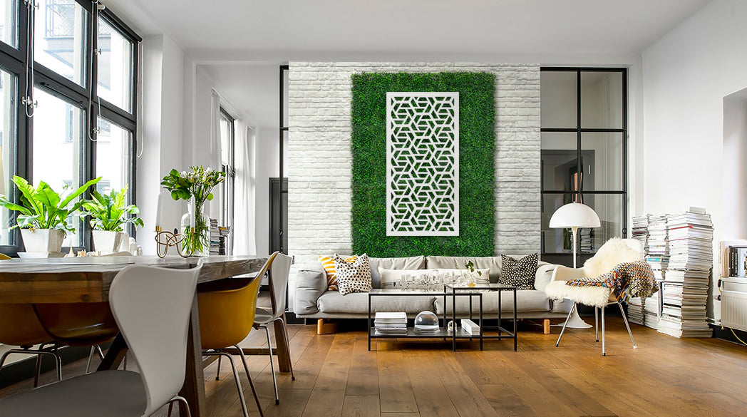ROMBO - Pannello in PVC traforato - Parasole Colore: bianco, Misura: 47x94 cm