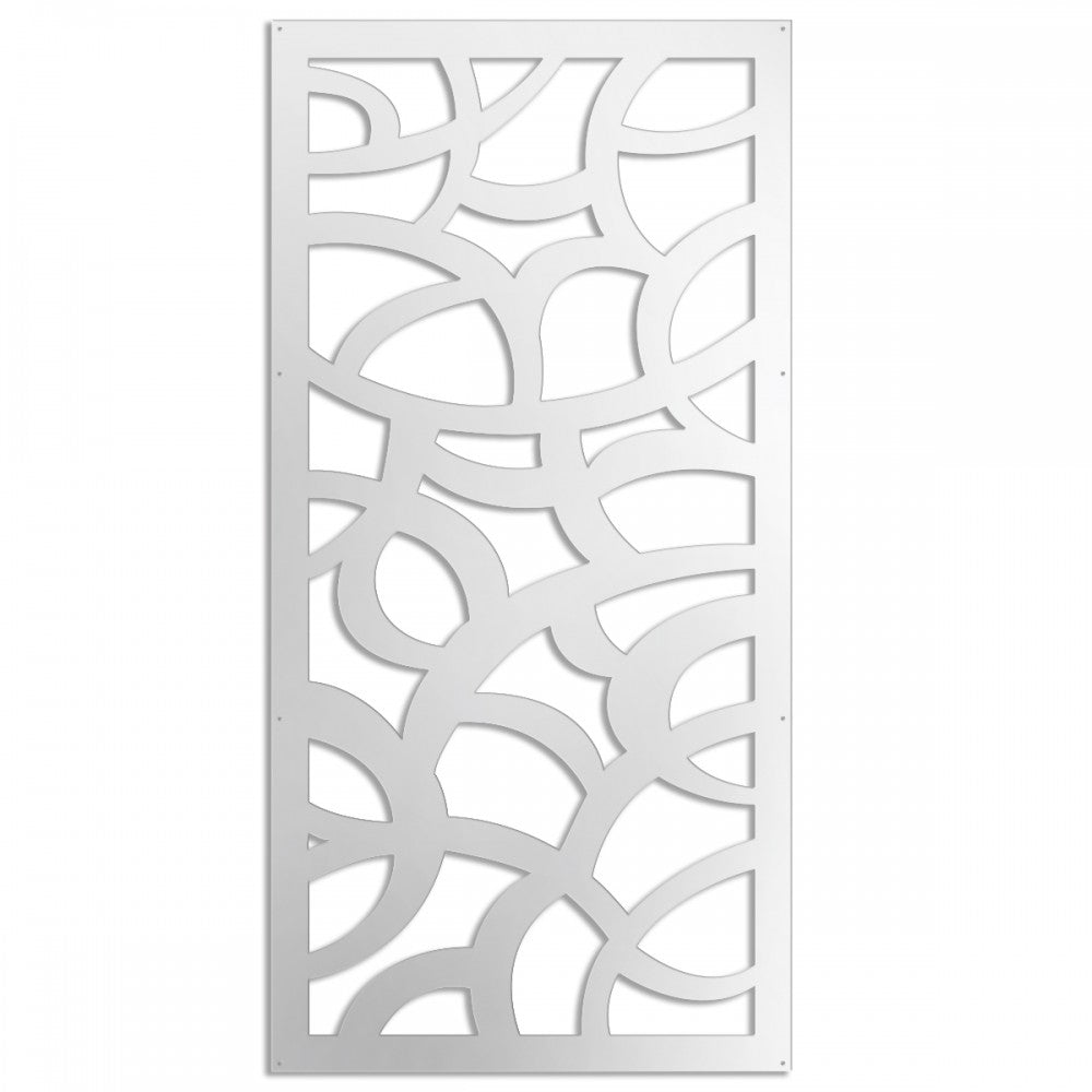 ROOTS - Pannello in PVC traforato - Parasole Misura: 50x150 cm, Colore: bianco