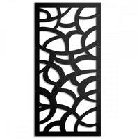 ROOTS - Pannello in PVC traforato - Parasole Colore: nero, Misura: 98x198 cm