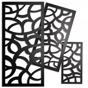ROOTS - Pannello in PVC traforato - Parasole Colore: nero, Misura: 98x198 cm