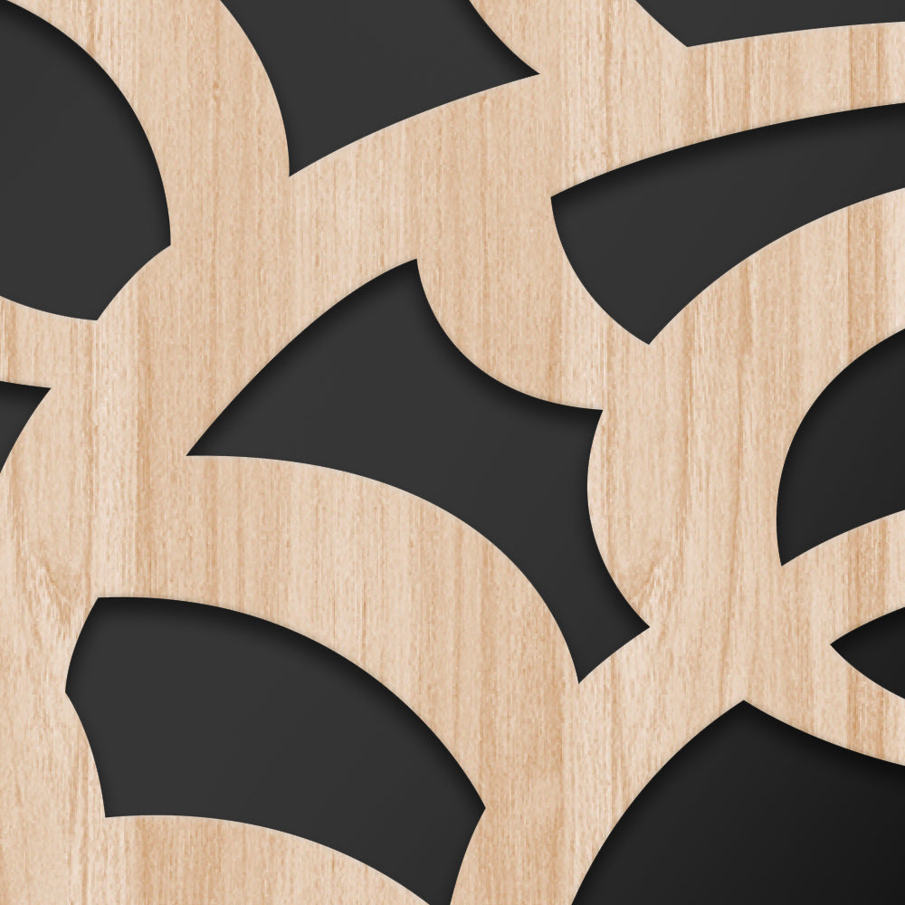 ROOTS - Quadro arredo LASERCUT composito Legno e PVC Misura: 50x100 cm