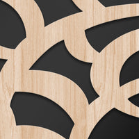 ROOTS - Quadro arredo LASERCUT composito Legno e PVC Misura: 50x100 cm