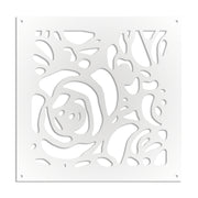 ROSES - Pannello in PVC traforato - Parasole Colore: bianco, Misura: 73x73 cm