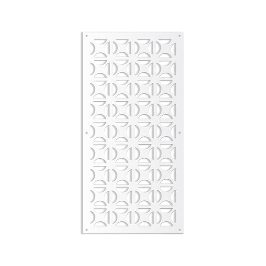 ROUND CROSS- Pannello in PVC traforato - Parasole Colore: bianco, Misura: 98x198 cm