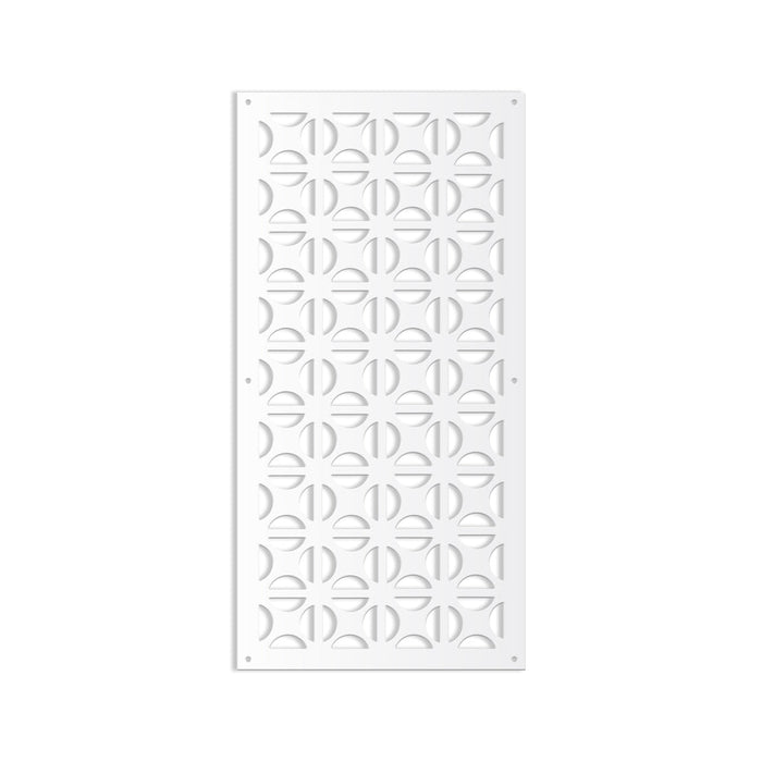 ROUND CROSS- Pannello in PVC traforato - Parasole Colore: bianco, Misura: 50x150 cm