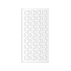 ROUND CROSS- Pannello in PVC traforato - Parasole Colore: bianco, Misura: 98x198 cm