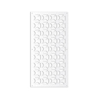 ROUND CROSS- Pannello in PVC traforato - Parasole Misura: 73x148 cm, Colore: bianco