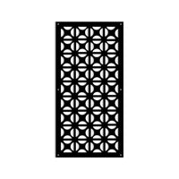 ROUND CROSS- Pannello in PVC traforato - Parasole Misura: 47x94 cm, Colore: nero