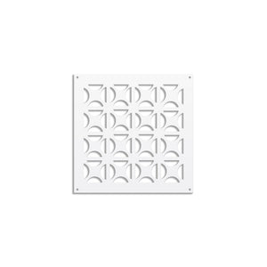 ROUND CROSS- Pannello in PVC traforato - Parasole Colore: bianco, Misura: 48x48 cm