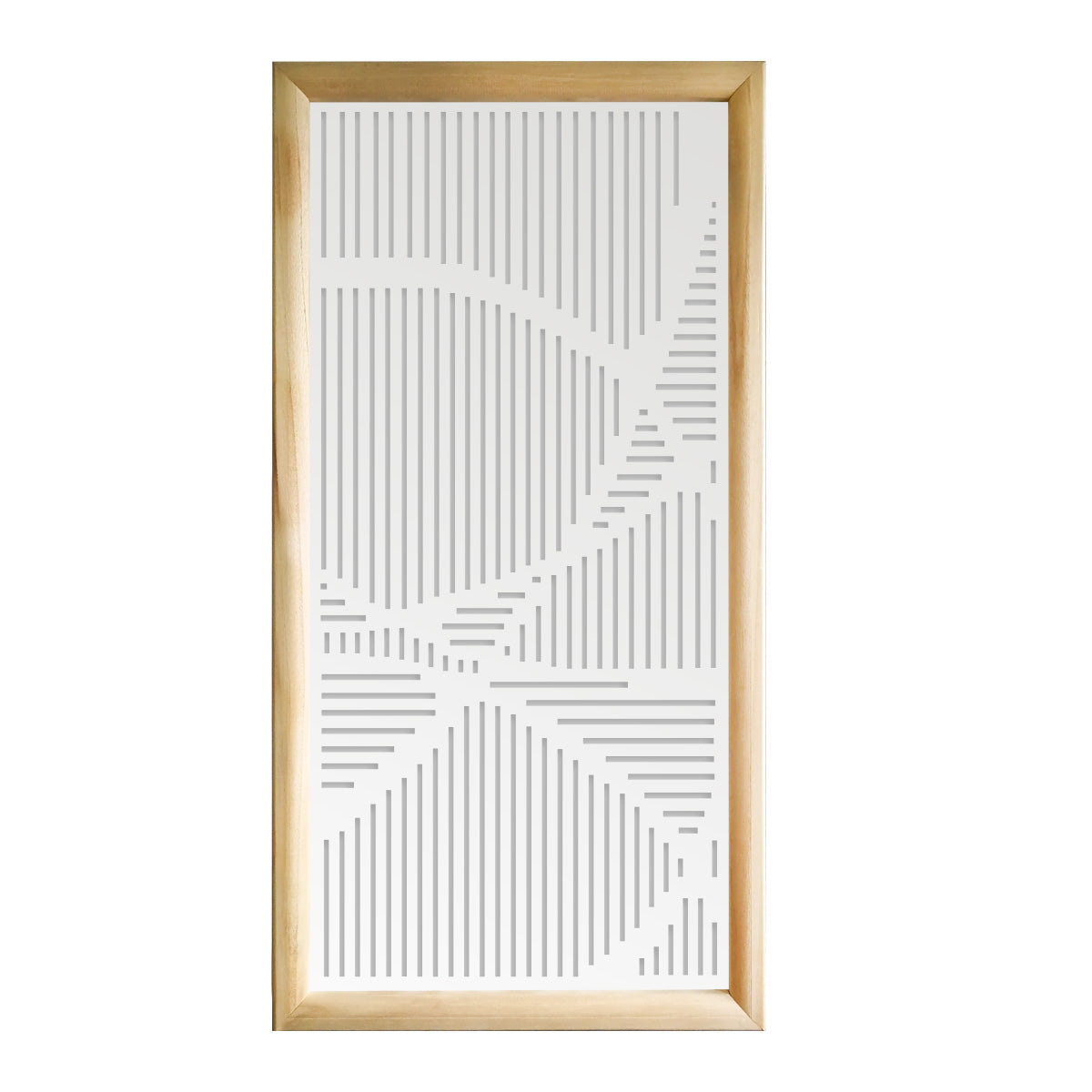 ROUTE - Moduli Decorativi in Legno e PVC Misura: 73x148 cm, Colore: bianco