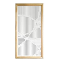 ROUTE - Moduli Decorativi in Legno e PVC Misura: 73x148 cm, Colore: bianco
