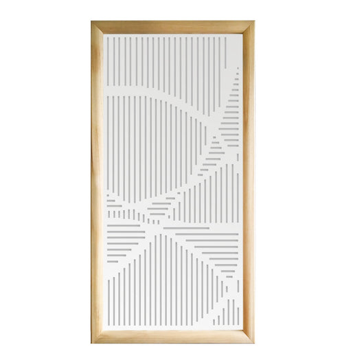 ROUTE - Moduli Decorativi in Legno e PVC Misura: 47x94 cm, Colore: bianco