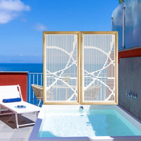 ROUTE - Moduli Decorativi in Legno e PVC Misura: 73x148 cm, Colore: bianco