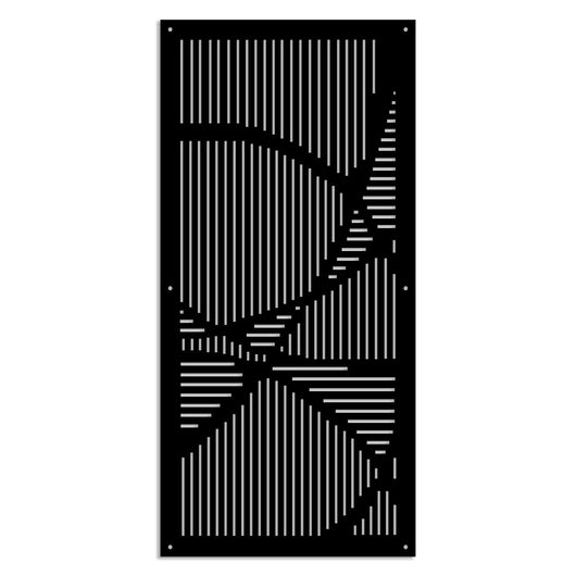 ROUTE - Pannello in PVC traforato - Parasole Colore: nero, Misura: 98x198 cm