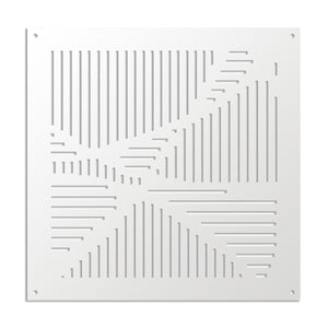 ROUTE - Pannello in PVC traforato - Parasole Colore: bianco, Misura: 98x98 cm