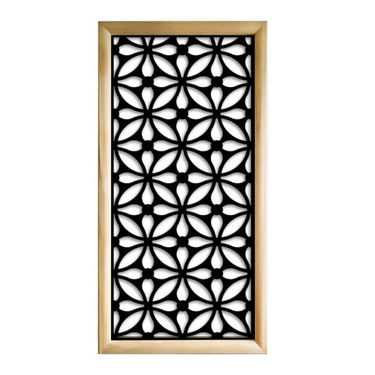 SAMURA - Moduli Decorativi in Legno e PVC Misura: 47x94 cm, Colore: nero
