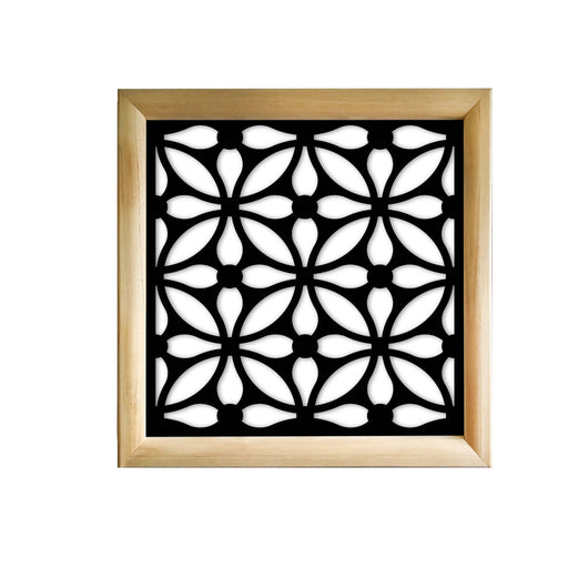 SAMURA - Moduli Decorativi in Legno e PVC Colore: nero, Misura: 48x48 cm