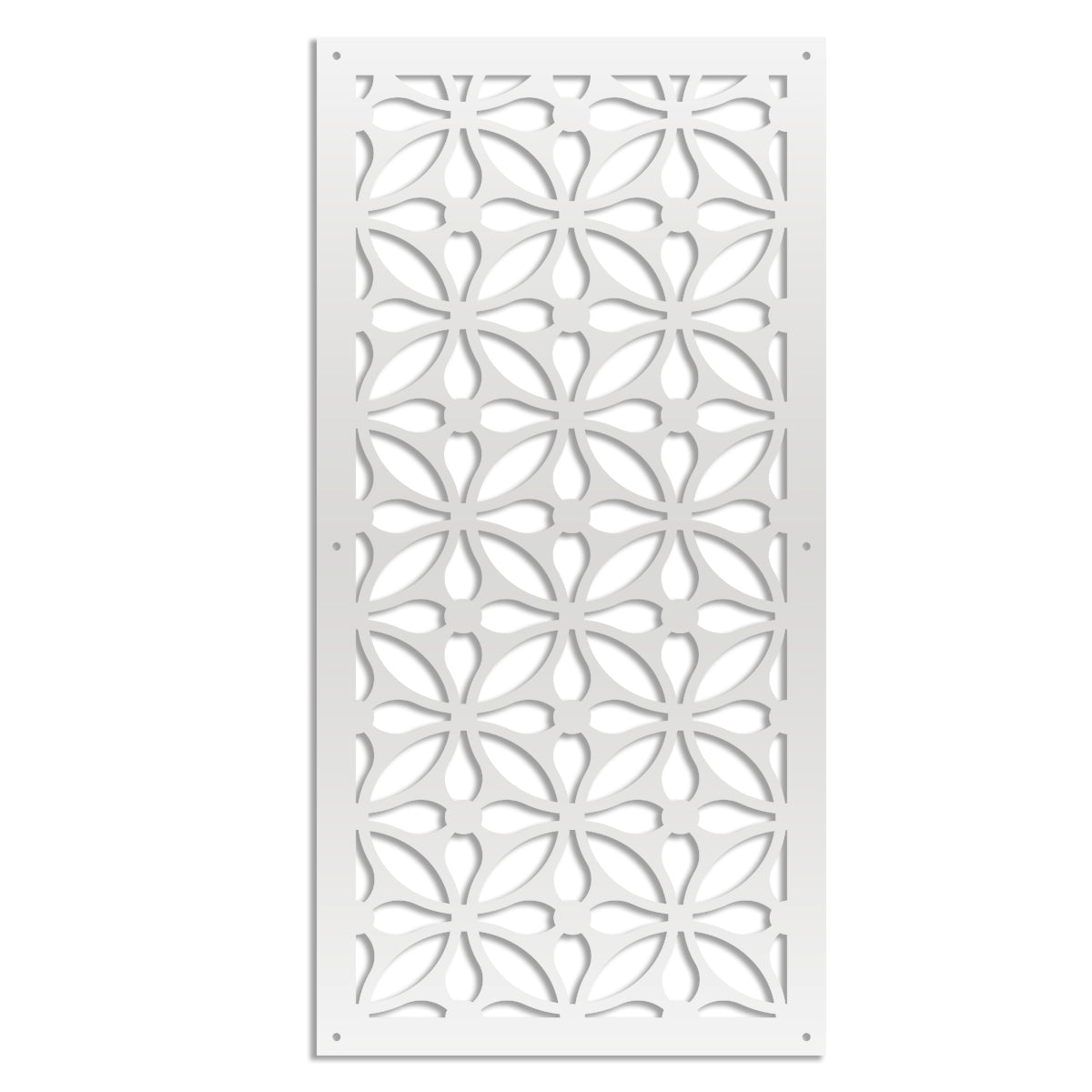 SAMURA - Pannello in PVC traforato - Parasole Misura: 73x148 cm, Colore: bianco
