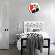 SAMURA - Pannello in PVC traforato - Parasole Colore: bianco, Misura: 98x98 cm