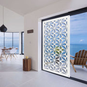 SAMURA - Pannello in PVC traforato - Parasole Misura: 73x148 cm, Colore: bianco